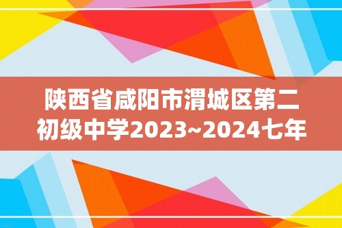 陕西省咸阳市渭城区第二初级中学2023~2024七年级下学期期中物试题（pdf版无答案）